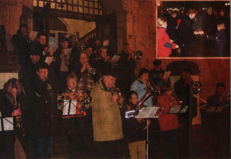 Kurrendeblasen vor dem Aplerbecker Amtshaus