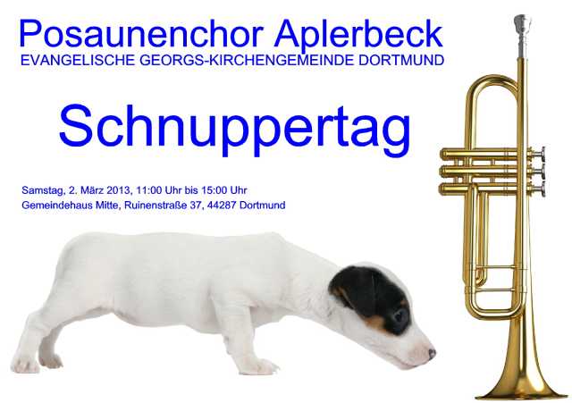 Plakat: Schnuppertag am 2. März 2013